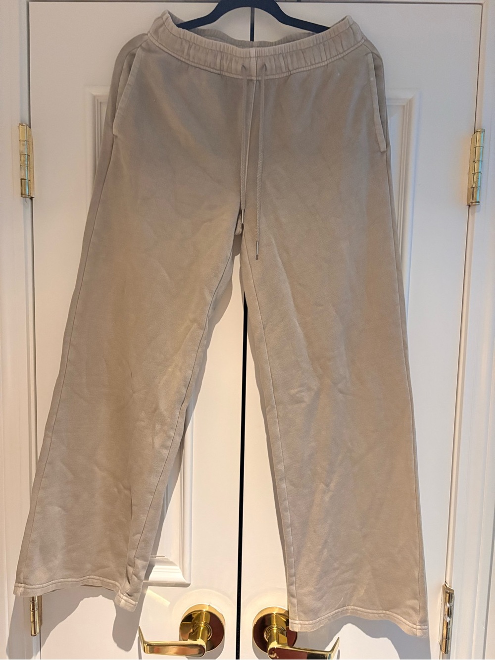 GAP Wide Leg Pants in Light Taupe